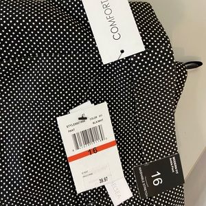 Comfort Waist modern fit Ankle Polka Dot Pant